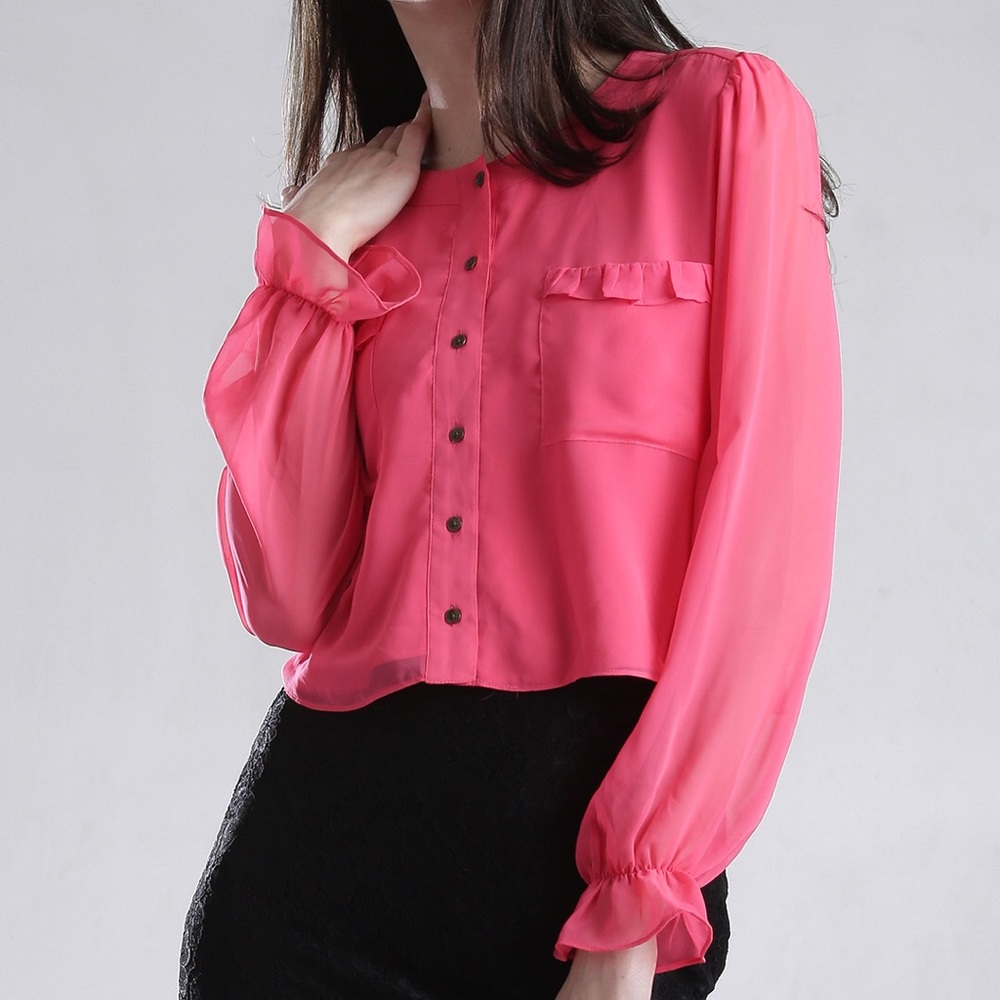 Guess Button Down Blouse (Never Worn) - image 1